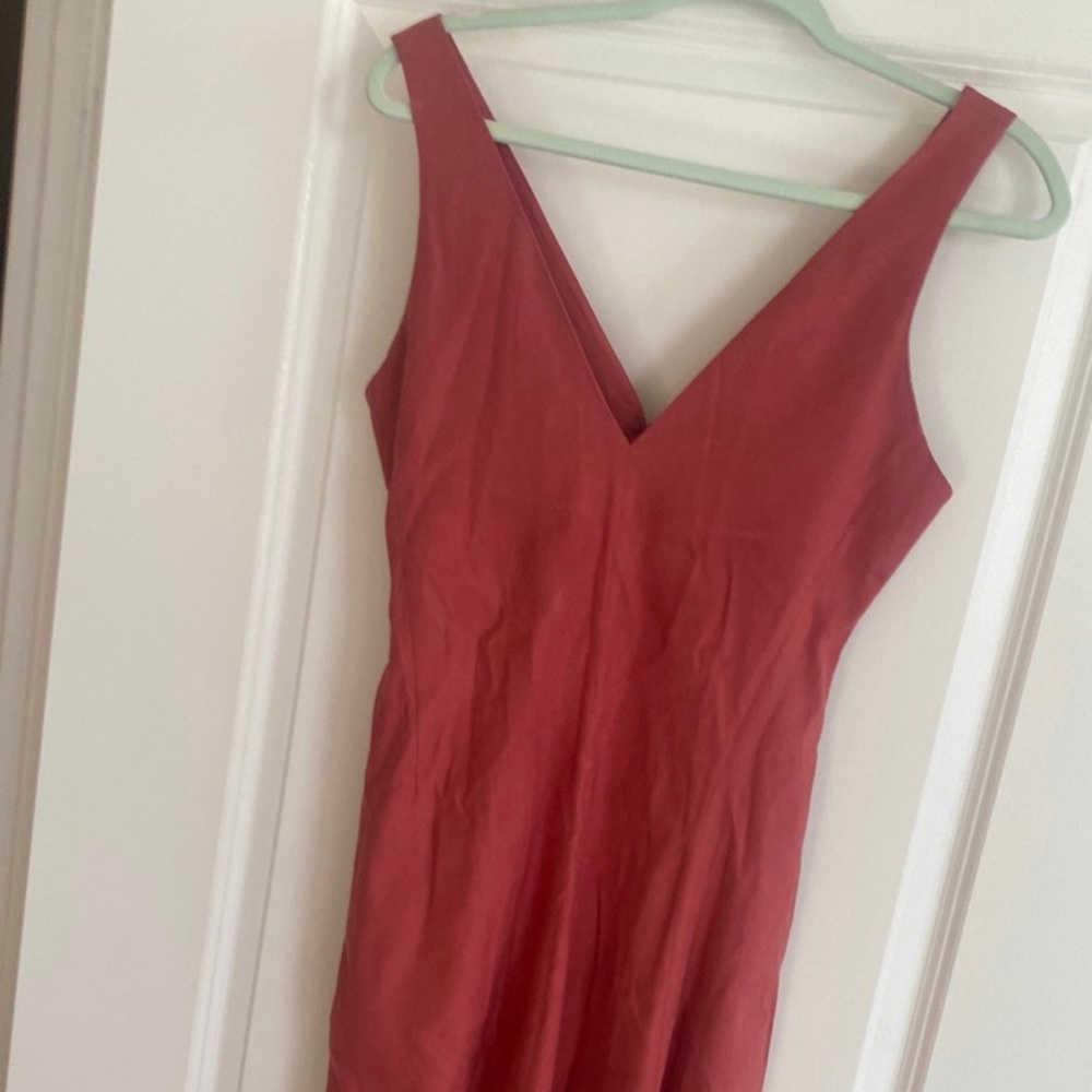 Womens Theory Linen Dress SMALL